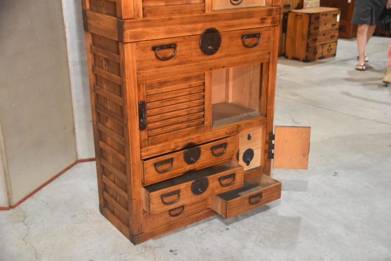 Antique Merchant Chest (2 Sections) Width:840mm - Image 8