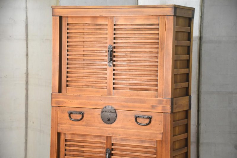 Antique Merchant Chest (2 Sections) Width:840mm - Image 5