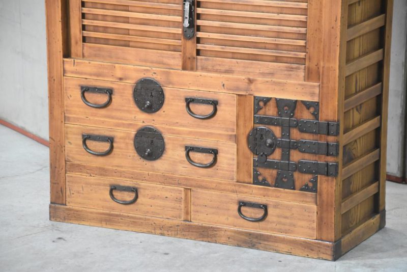Antique Merchant Chest (2 Sections) Width:840mm - Image 4