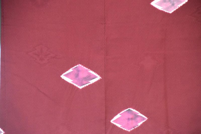 Maroon Vintage Silk Haori - Image 6