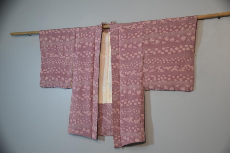 Opera Mauve Vintage Silk Haori - Image 3