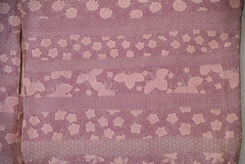 Opera Mauve Vintage Silk Haori - Image 2