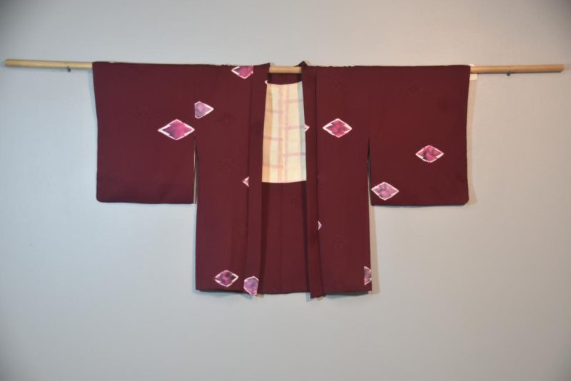 Maroon Vintage Silk Haori
