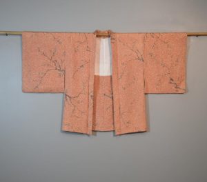 Pink Marble Vintage Silk Haori