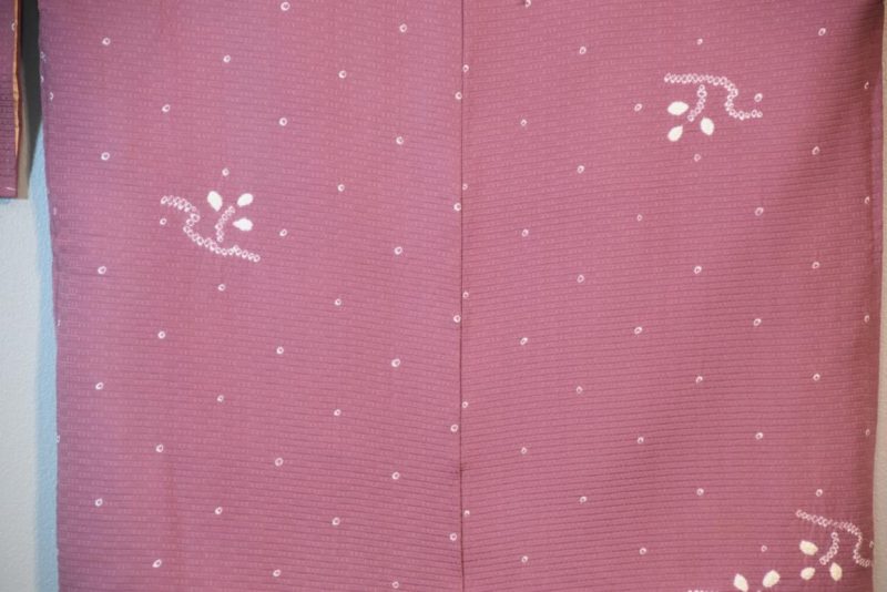 Japanese Mauve Vintage Silk Haori - Image 6