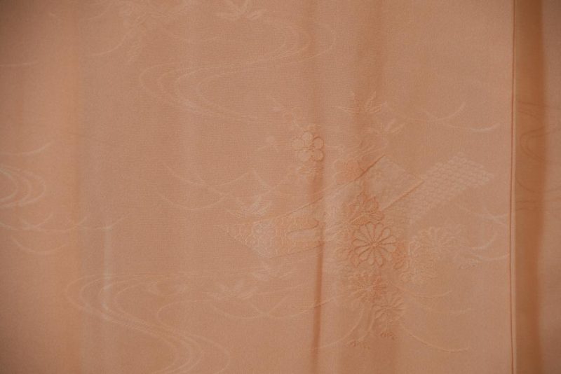 Peach Orient Vintage Silk Haori - Image 5