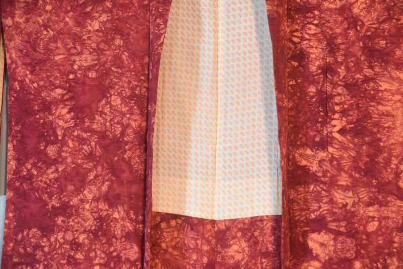 Raspberry Crush Vintage Silk Haori - Image 4