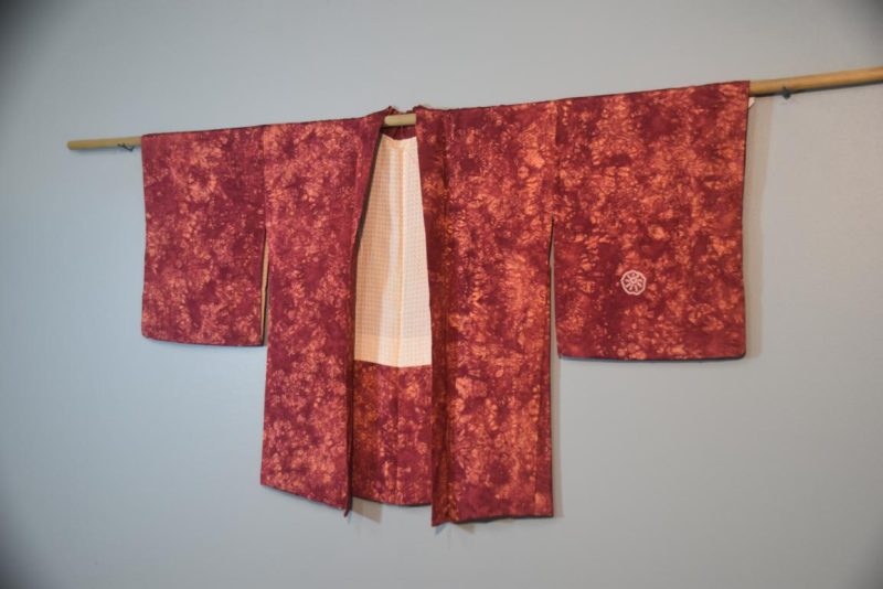 Raspberry Crush Vintage Silk Haori - Image 3