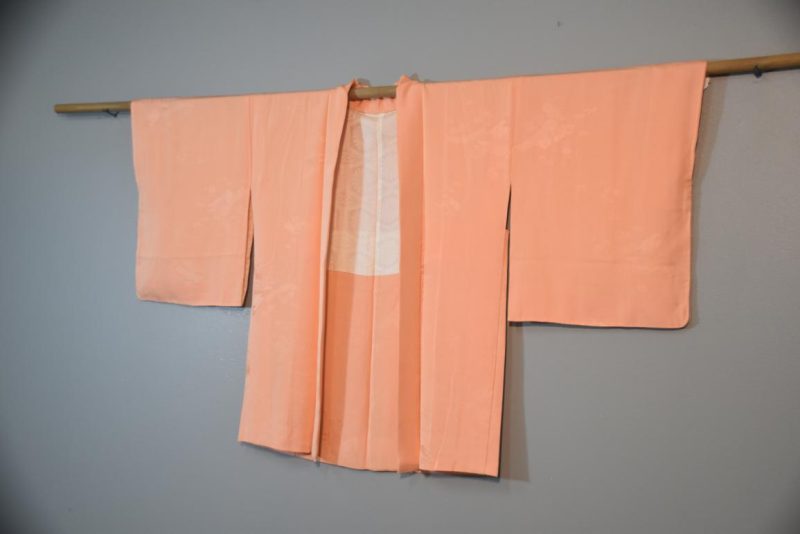 Peach Orient Vintage Silk Haori - Image 2