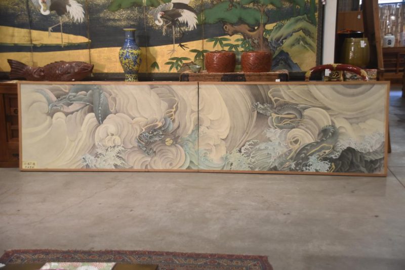 Japanese Dragons 2 Panel Screen Width:3650mm - Image 4