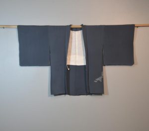 Steel Blue Vintage Silk Haori