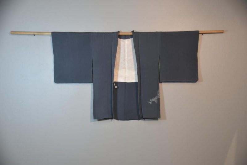 Steel Blue Vintage Silk Haori