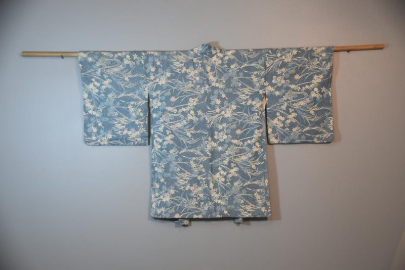 Blue Blossom Vintage Silk Haori - Image 5