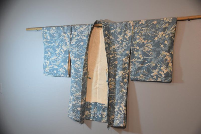 Blue Blossom Vintage Silk Haori - Image 3