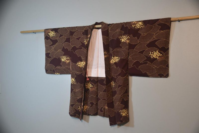 Japanese Fan Vintage Silk Haori - Image 4
