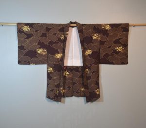 Japanese Fan Vintage Silk Haori