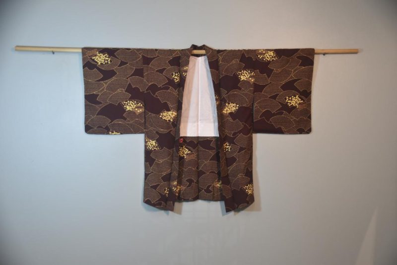 Japanese Fan Vintage Silk Haori