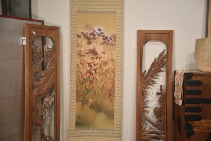 Japanese Leaves Scroll Height:2030mm - Image 5