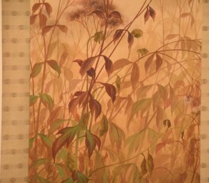 Japanese Leaves Scroll Height:2030mm