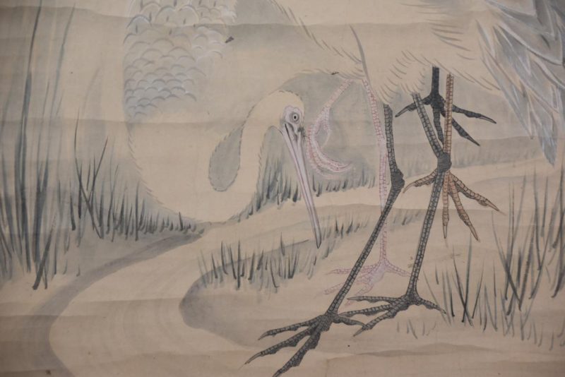 Japanese Cranes Scroll Height:1940mm - Image 5