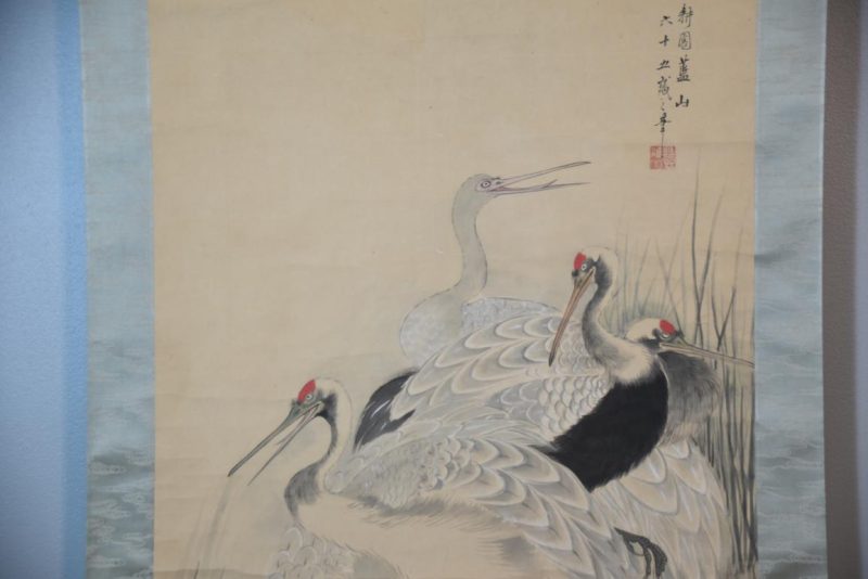 Japanese Cranes Scroll Height:1940mm - Image 3