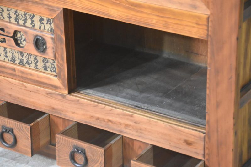 Japanese Antique Sideboard Width:1195 mm - Image 9