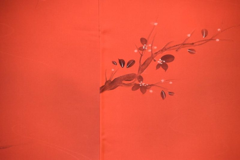 Coral Soft Vintage Silk Haori - Image 2