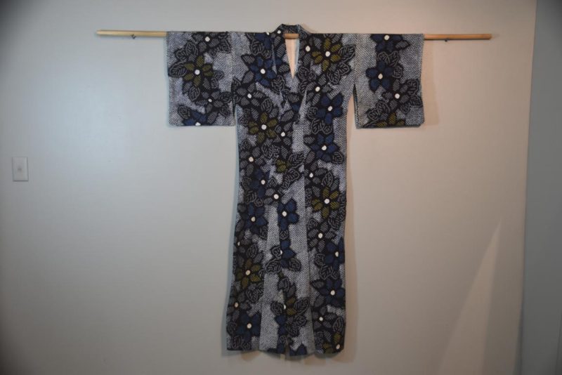Vintage Japanese Shibori Cotton Yukata - Image 5