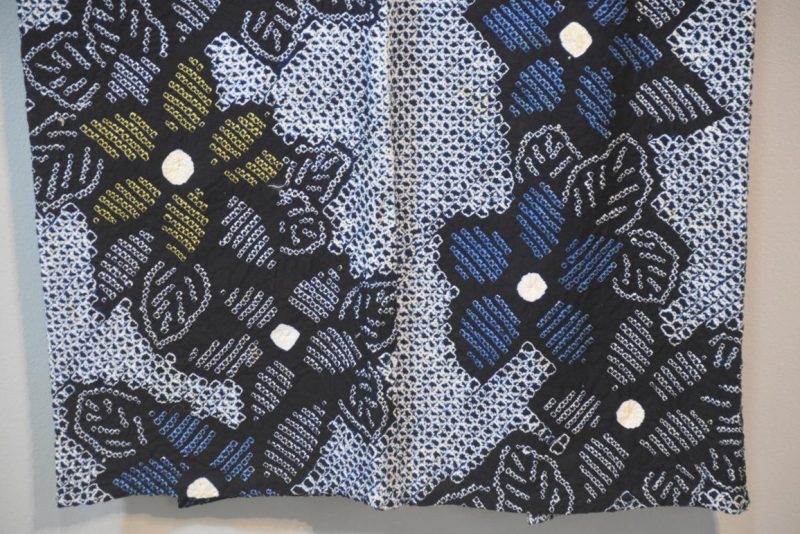 Vintage Japanese Shibori Cotton Yukata - Image 9