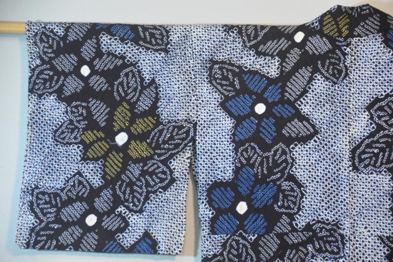 Vintage Japanese Shibori Cotton Yukata - Image 6