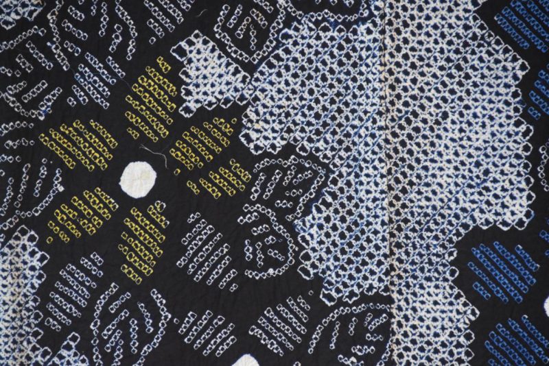 Vintage Japanese Shibori Cotton Yukata - Image 3