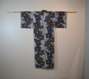 Vintage Japanese Shibori Cotton Yukata