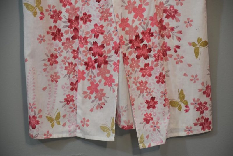 Golden Butterfly Vintage Japanese Cotton Yukata - Image 8