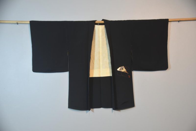 Gold Thread Vintage Silk Haori - Image 3