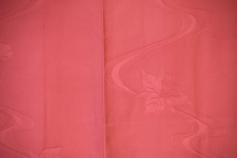 Coral Pink Vintage Silk Haori - Image 2