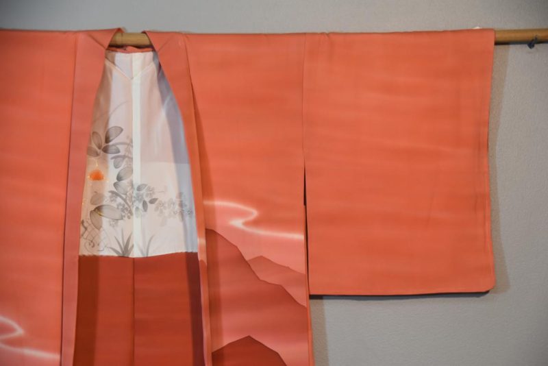 Peachy Shades Vintage Silk Haori - Image 6