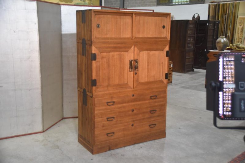 Japanese Vintage Wedding Chest (3 Sections) Width:1060mm - Image 13
