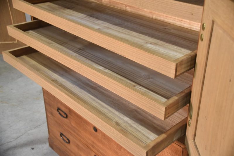 Japanese Vintage Wedding Chest (3 Sections) Width:1060mm - Image 9