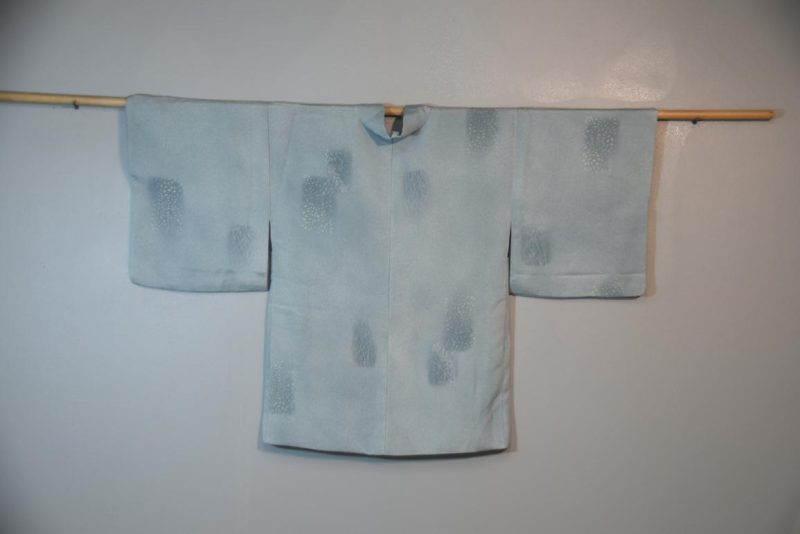 Blushing Blue Vintage Silk Haori - Image 4