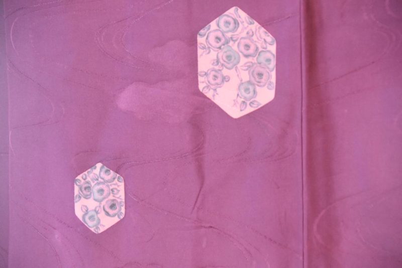 Maroon Cloud Vintage Silk Haori - Image 2