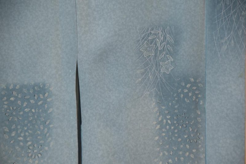 Blushing Blue Vintage Silk Haori - Image 2