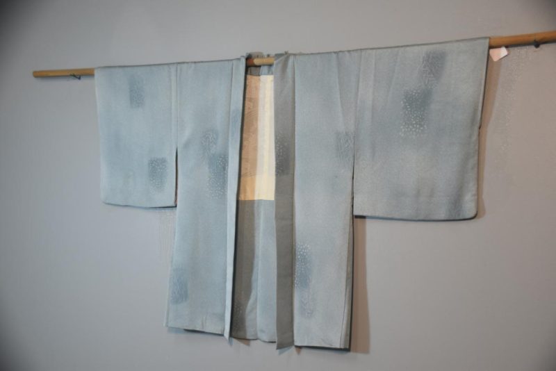 Blushing Blue Vintage Silk Haori - Image 3