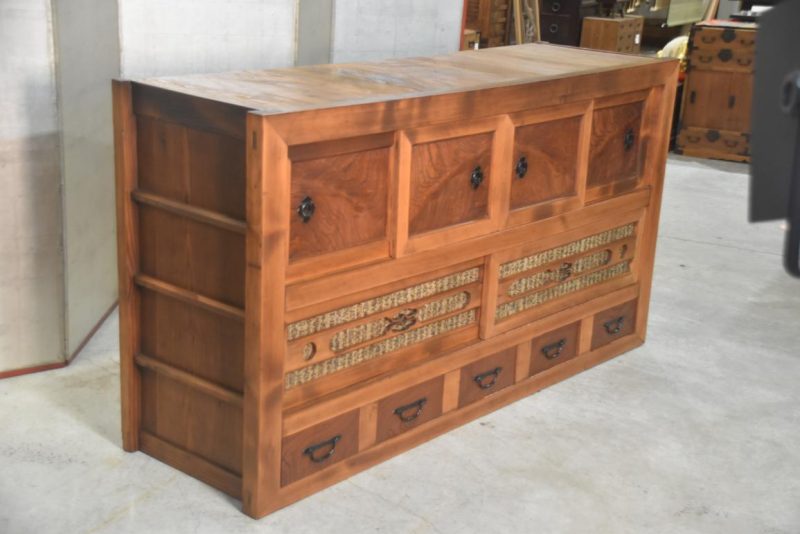 Antique Japanese Mizuya Sideboard Width:1745mm - Image 12