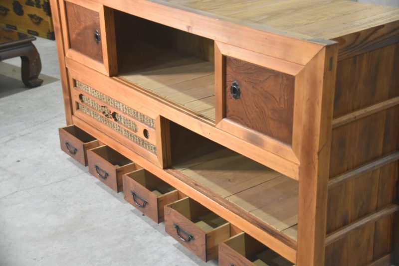 Antique Japanese Mizuya Sideboard Width:1745mm - Image 8