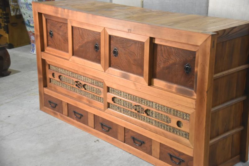 Antique Japanese Mizuya Sideboard Width:1745mm - Image 6