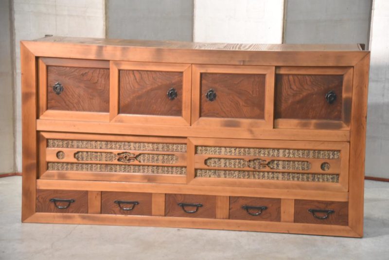 Antique Japanese Mizuya Sideboard Width:1745mm - Image 3