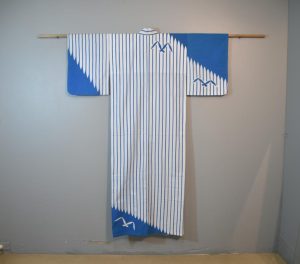Blue Stripe Vintage Japanese Cotton Yukata