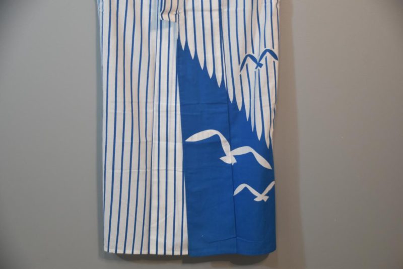 Blue Stripe Vintage Japanese Cotton Yukata - Image 6