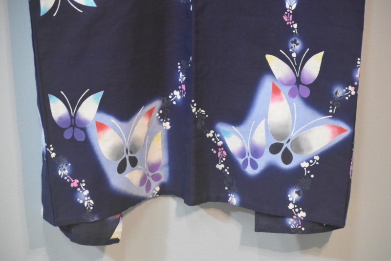 Butterfly Vintage Japanese Cotton Yukata - Image 8