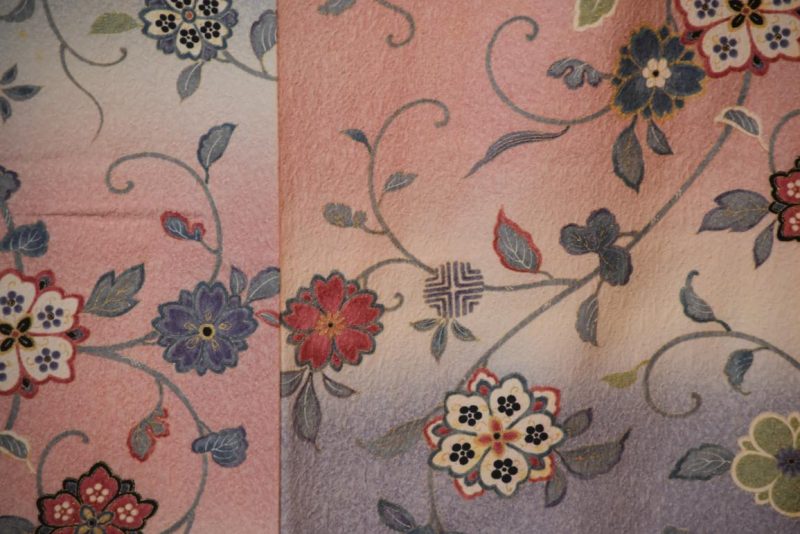 Soft Hues Japanese Silk Kimono - Image 2